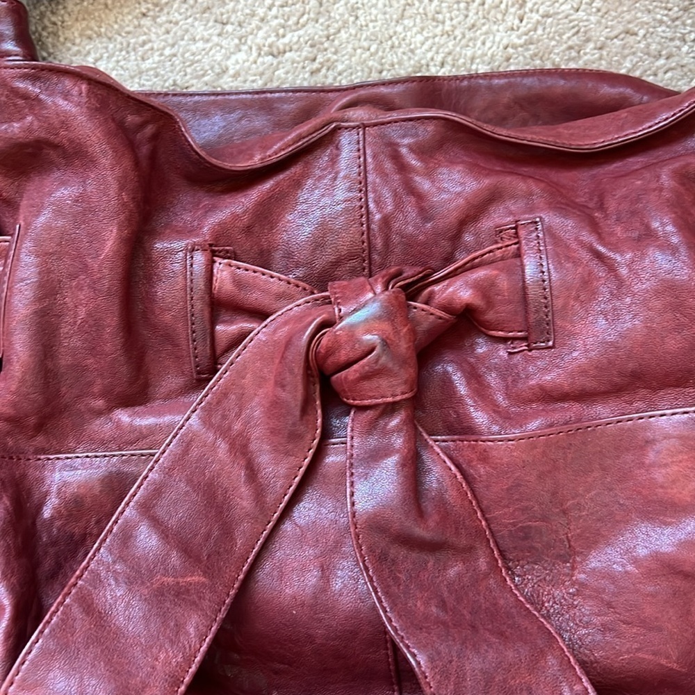 Kooba Red boho Leather shoulder purse - Picture 2 of 8